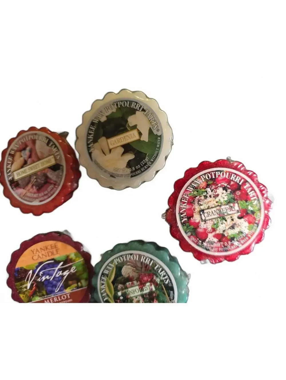 5 Vintage Yankee Candle Wax Potpourri Tarts Various Scents